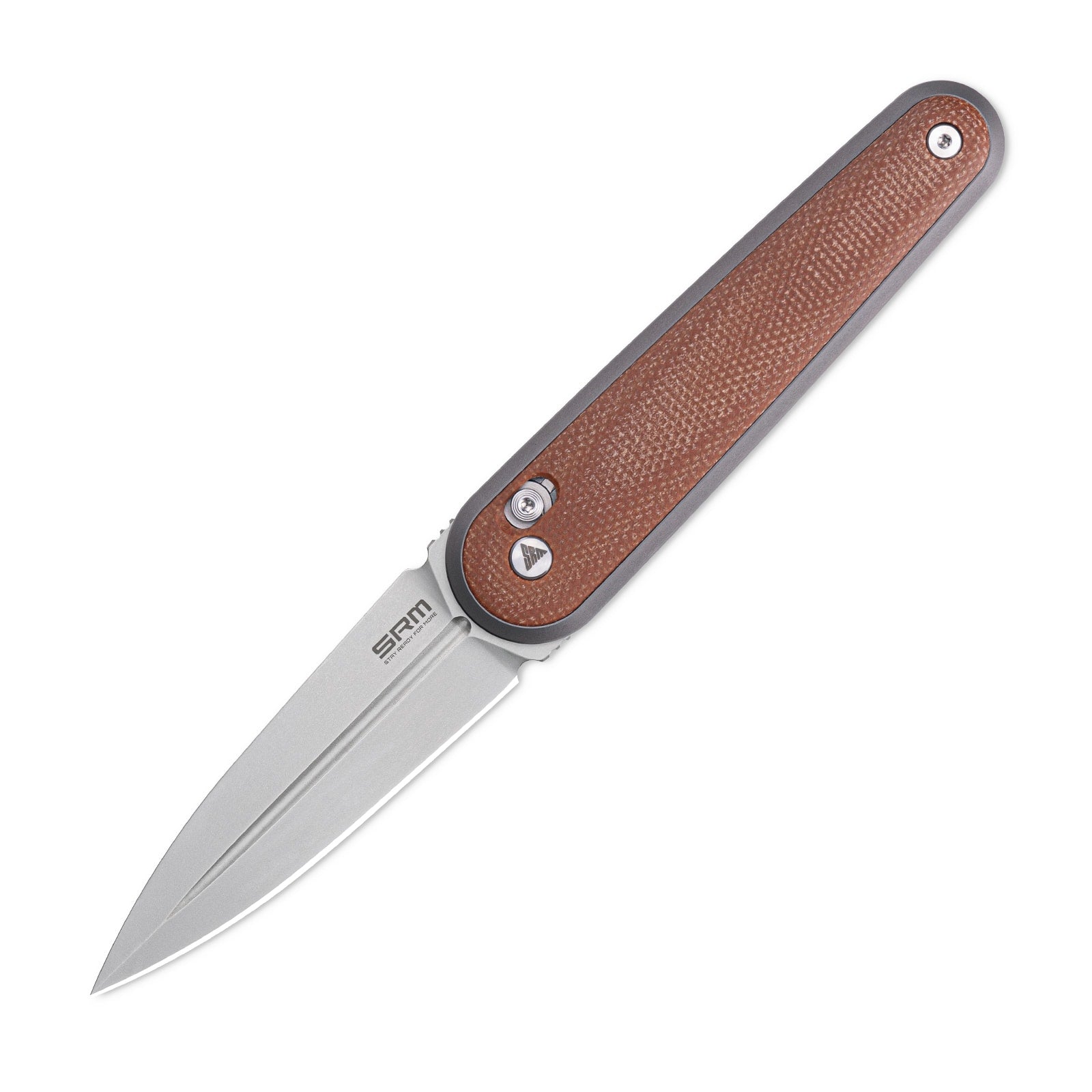 SRM Twin 251MB-MN (2.99" N690 Blade, Micarta Handle)