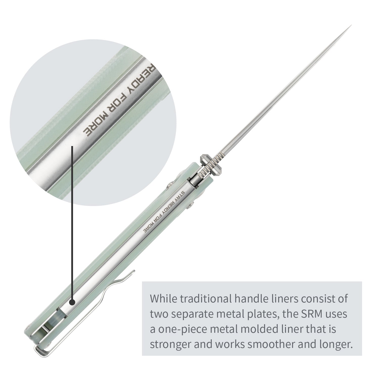 SRM Ambi Lock Folding Knife (D2 Blade, G10 Handle) Terrier 258L-GC - SRM Knives