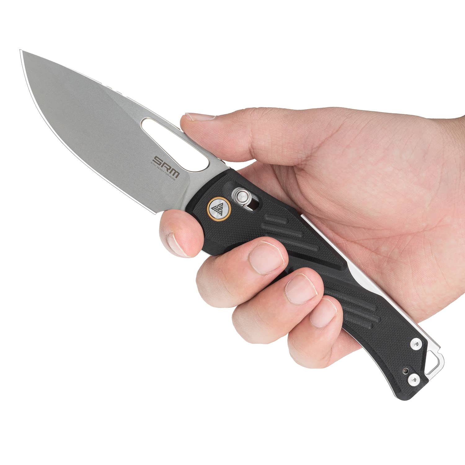 SRM Folding hunting knife Mirage 239X-GB | 14C28N blade and black G10 handle