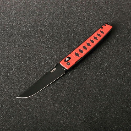 SRM Ambi Lock Folding Knife 9215-GV (D2 Steel, G10 Handle)