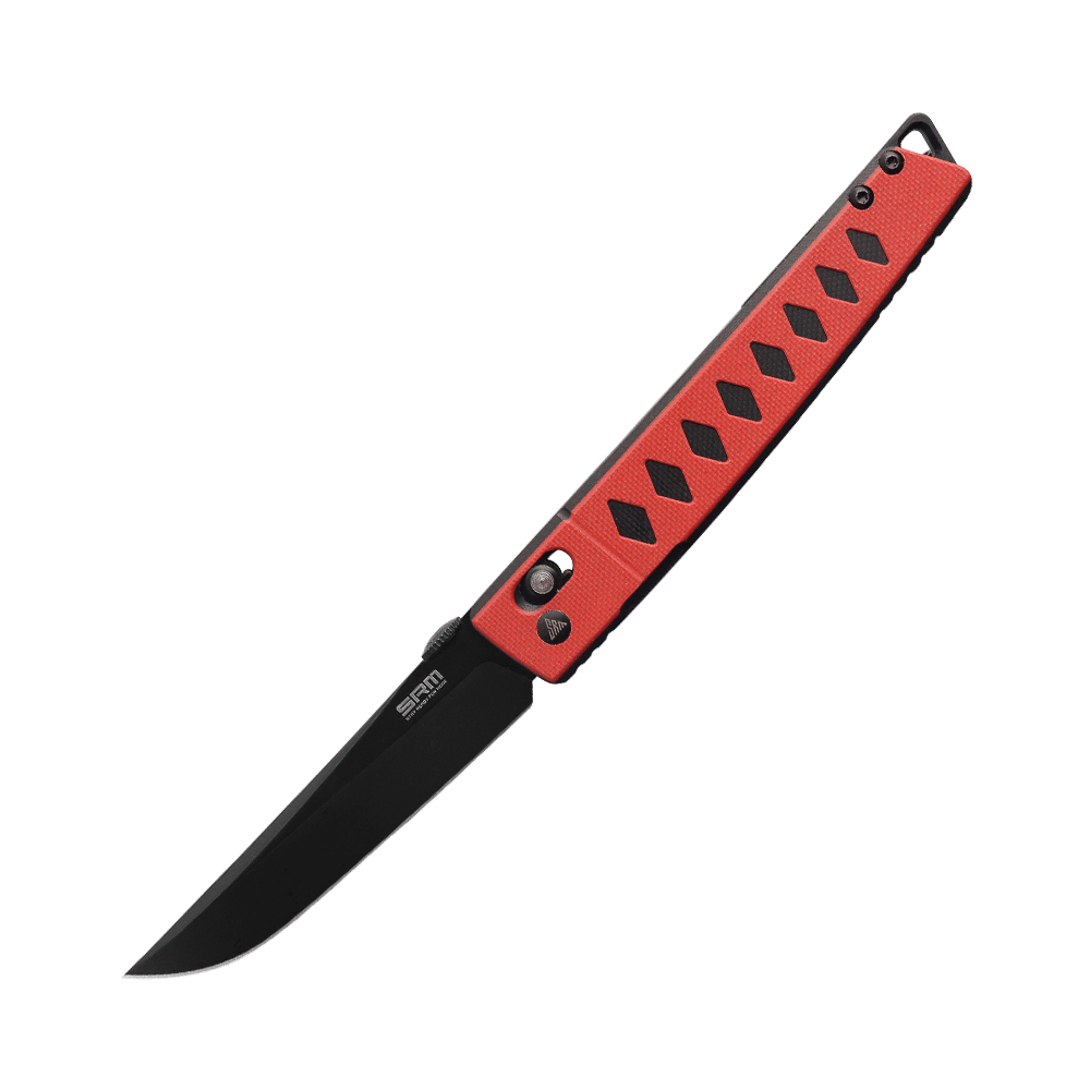 SRM Ambi Lock Folding Knife 9215-GV (D2 Steel, G10 Handle)