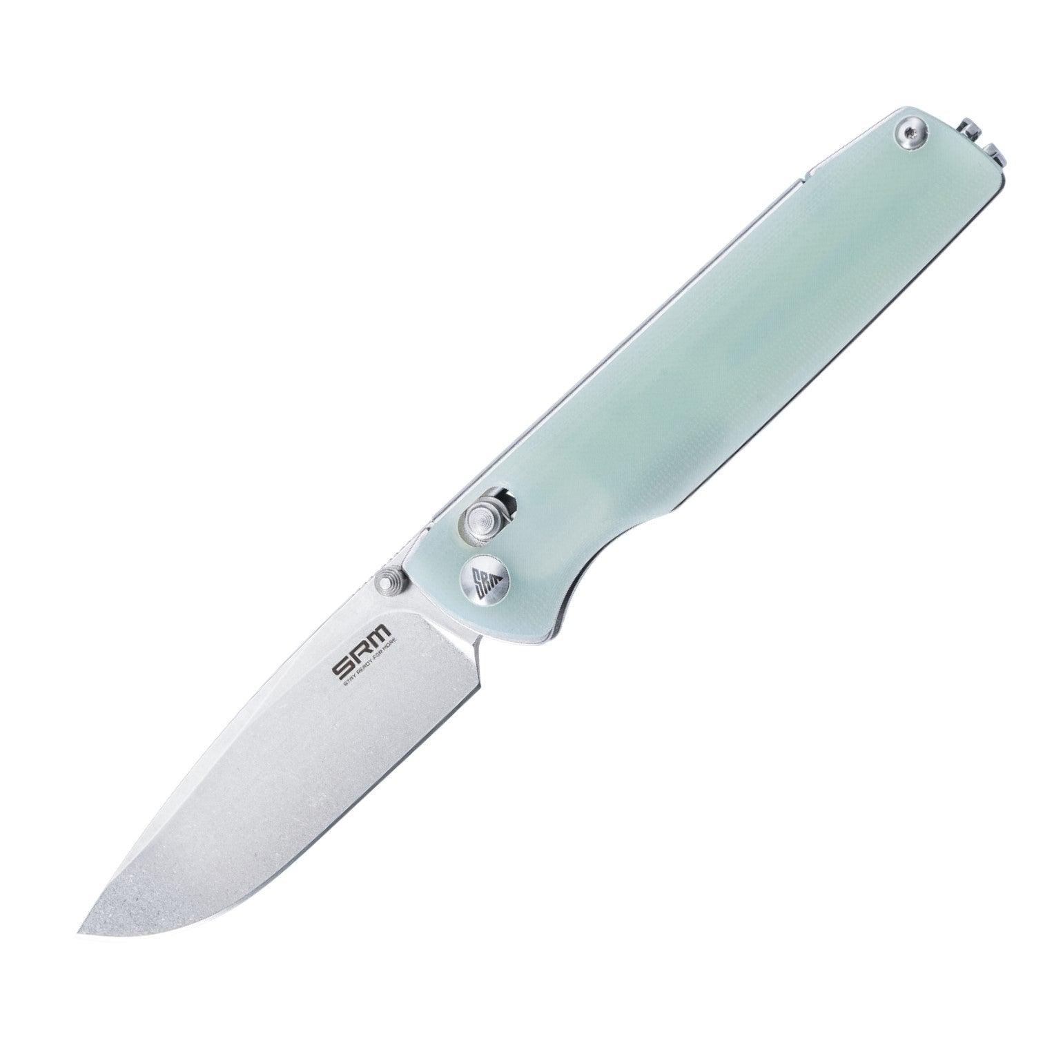 SRM Ambi Lock Folding Knife (D2 Blade, G10 Handle) Terrier 258L-GC