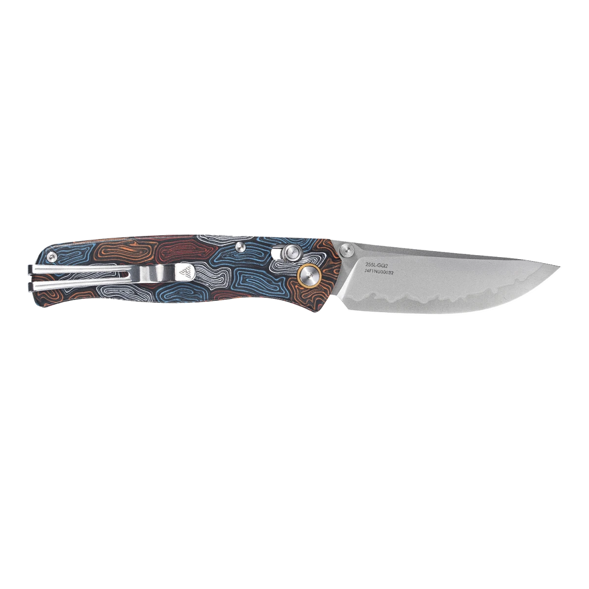 Medal 255L-GQ2(Laminated 140Cr Steel blade, G10 handle, Mono chassis, Ambi clip)