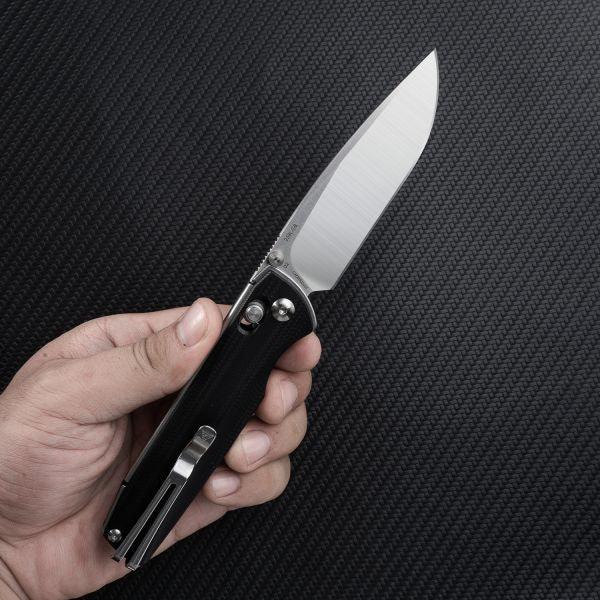 Terrier 258L-GB (D2 blade, G10 handle, Mono Chassis, Ambi Clip, Ambi Lock)