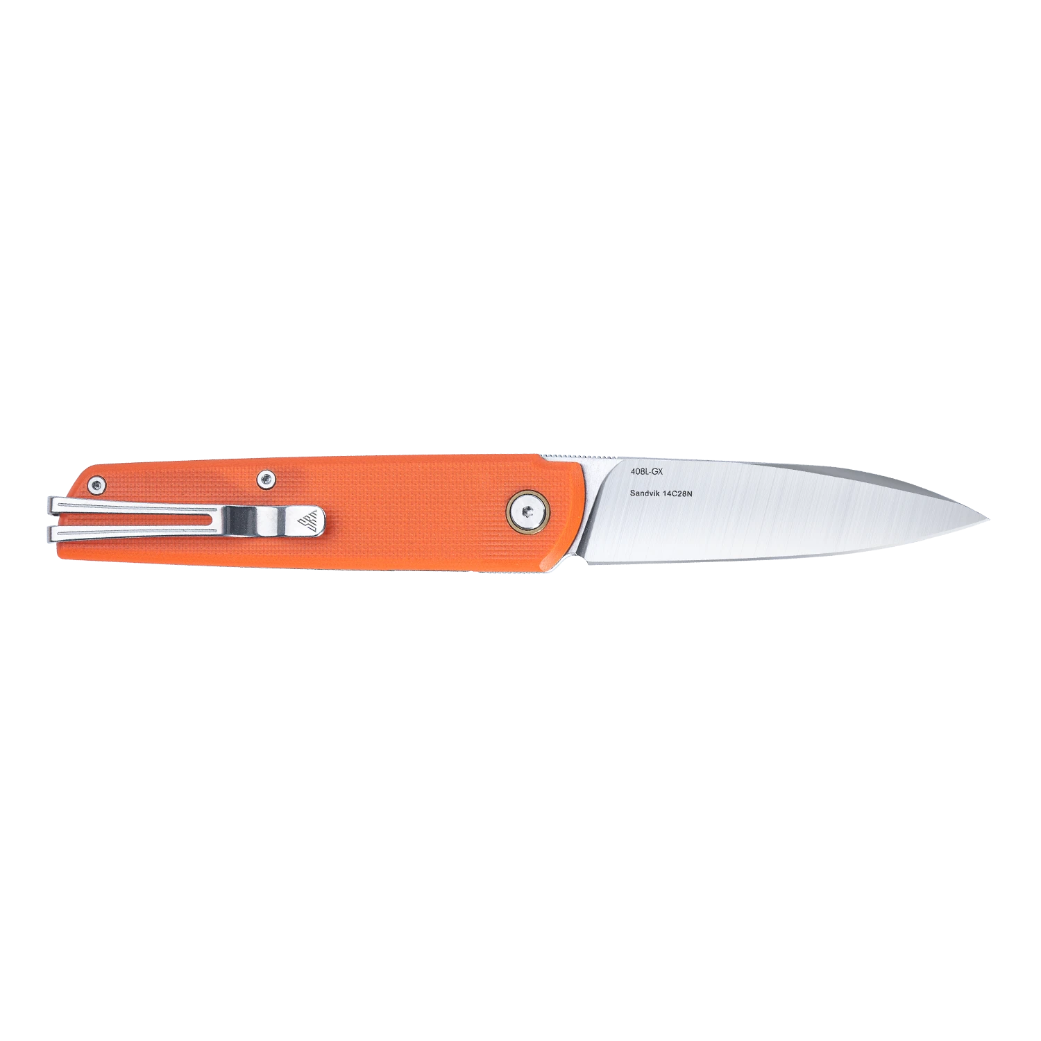 Qrick 408L-GX (14C28N Blade, G10 Handle, Ambi Clip, Invisible Flipper)