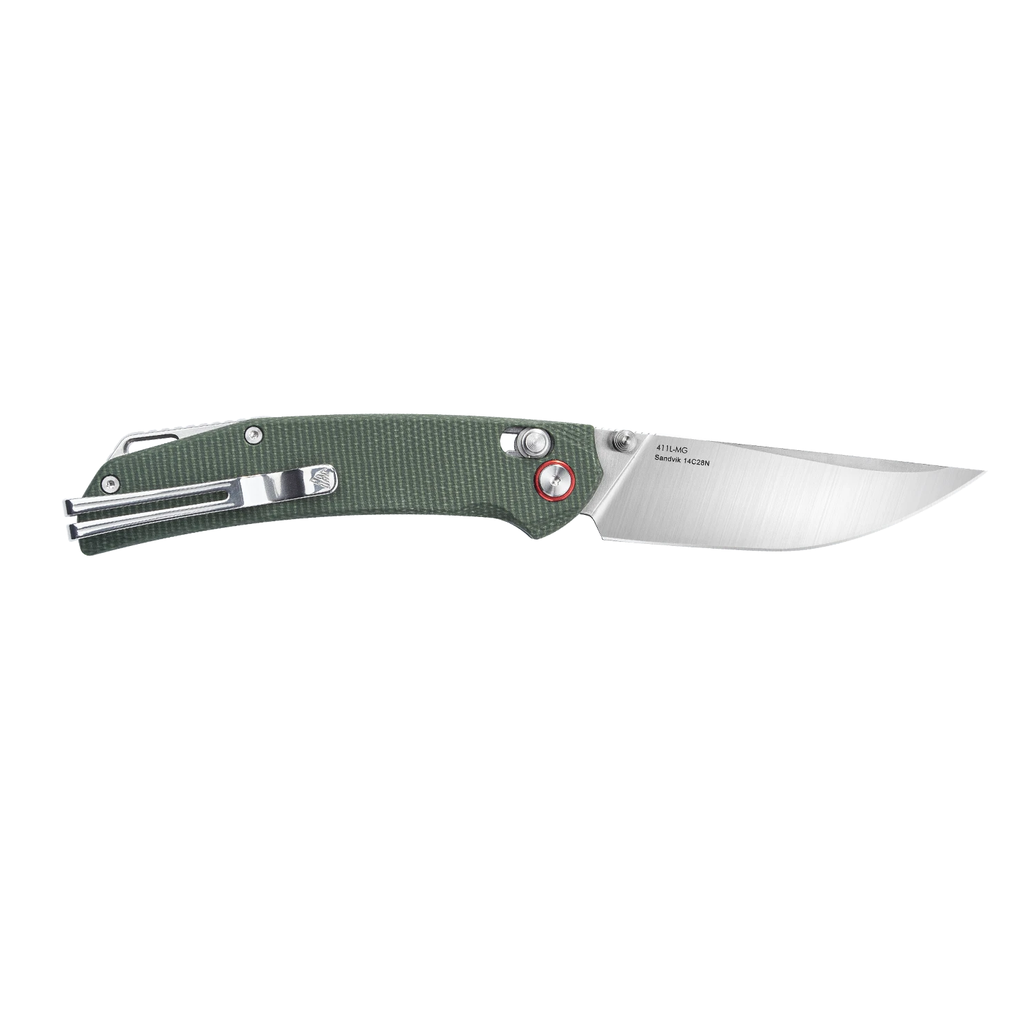 SRM Ambi Lock Folding Knife (14C28N Blade, Micarta Handle) Asika 411L-MG