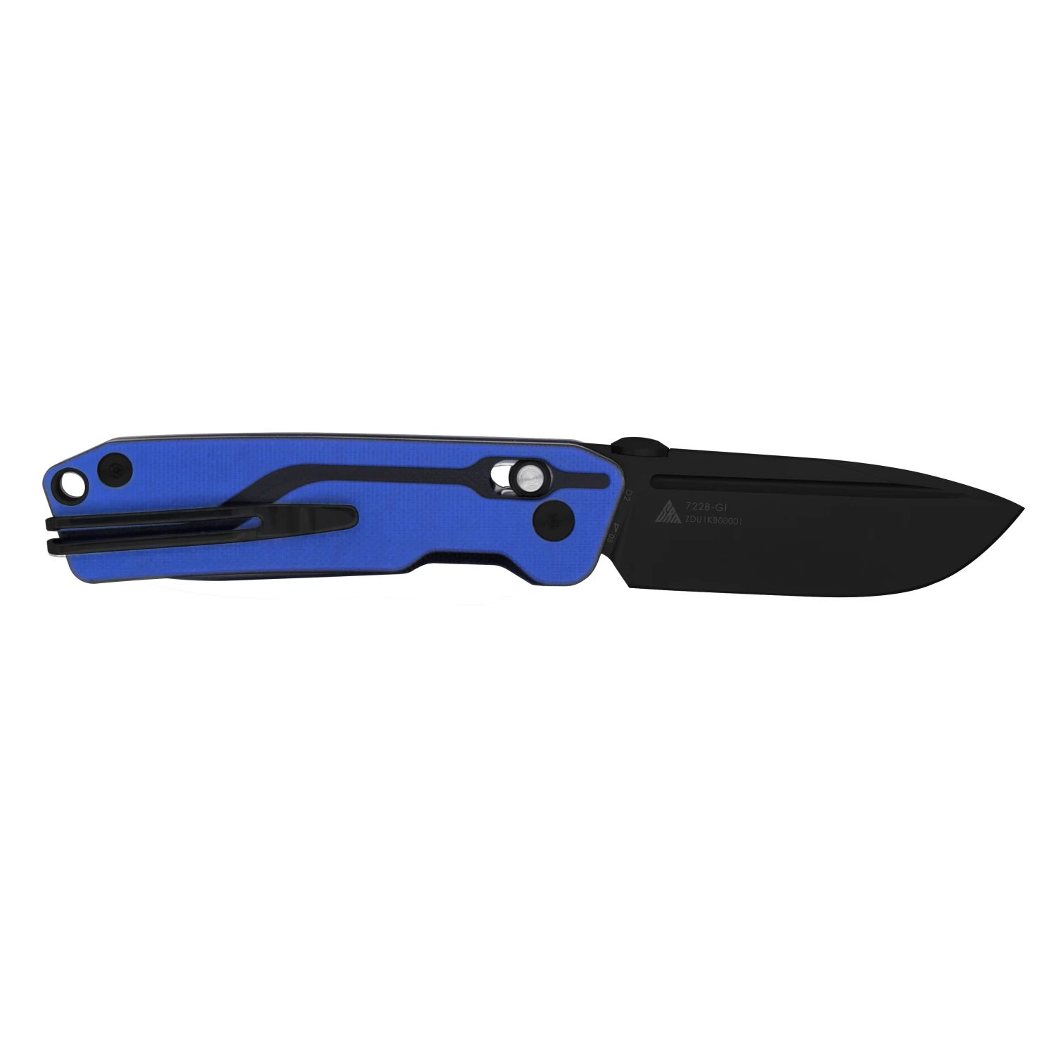 Rubik 7228-GI (D2 blade, G10 handle, ambi clip, small size)