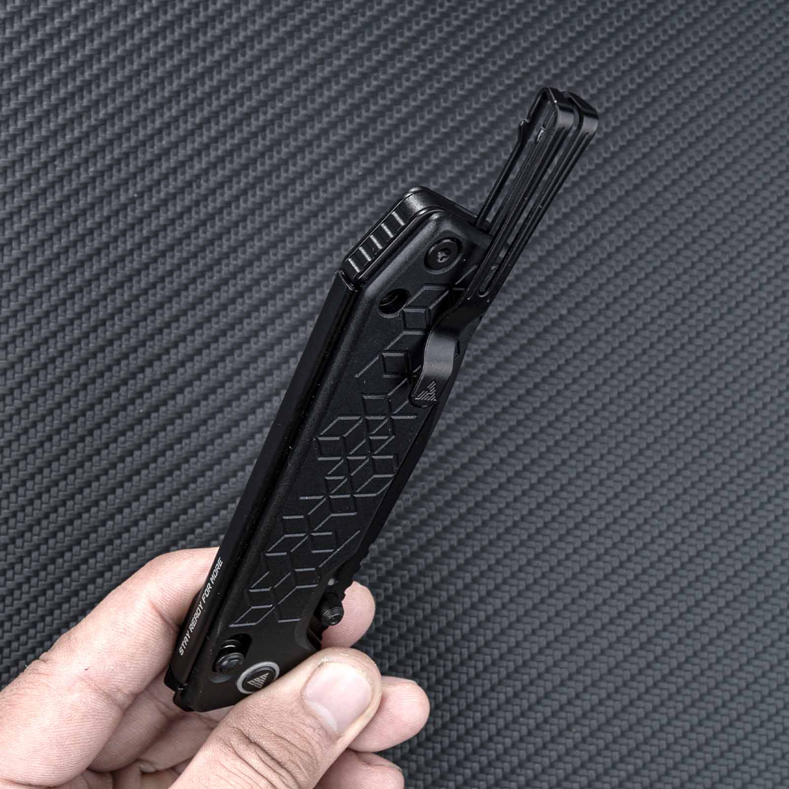 SRM Tactical Pocket Knife Rubik 7228B-AB | EDC Knife with Ambi clip