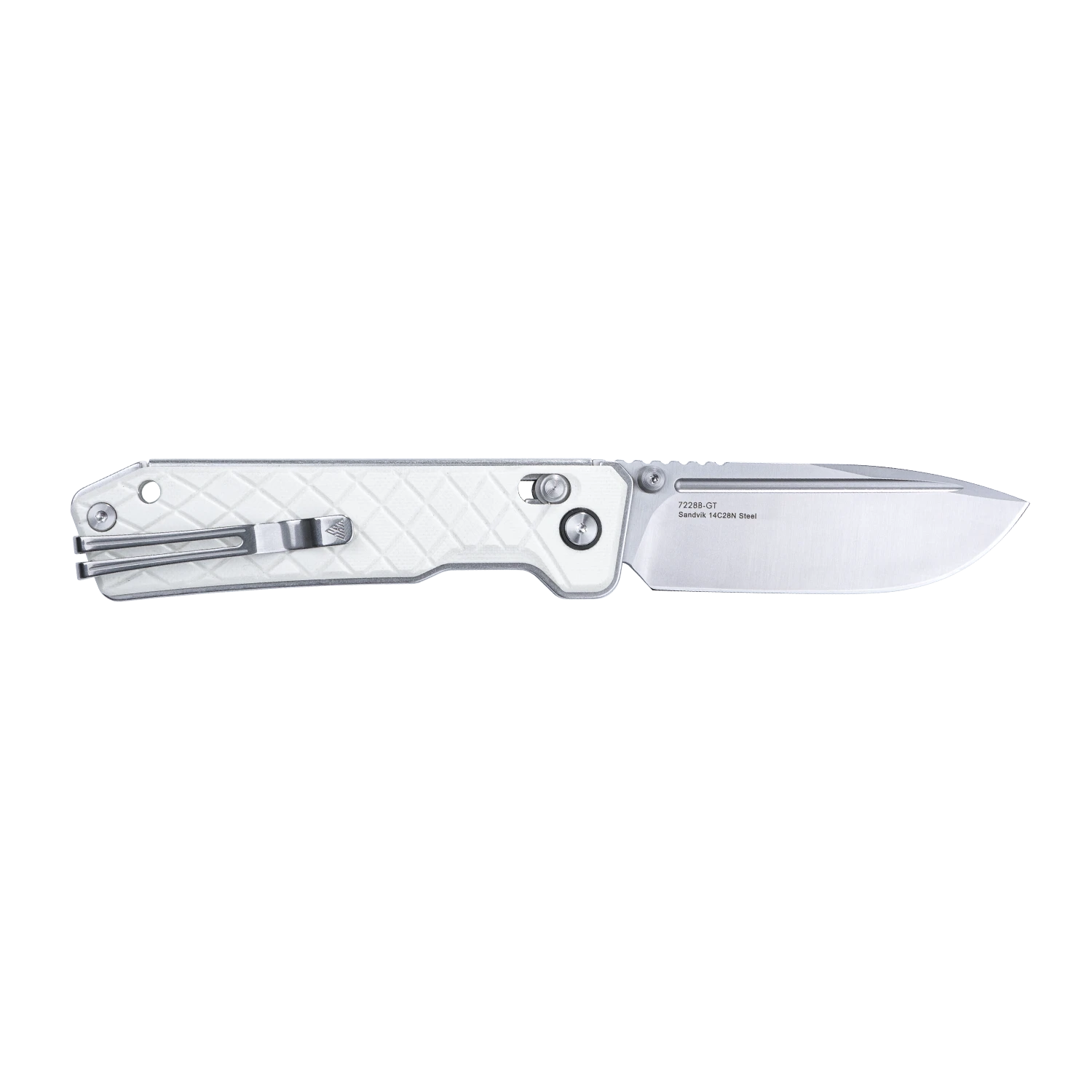 Rubik 7228B-GT (14C28N blade, G10 handle, Mono chassis, Ambi clip, Large size)