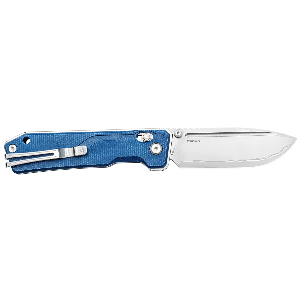 Rubik 7228B-ME2 (Laminated 140Cr Steel blade, Micarta handle, Mono chassis, Ambi clip)