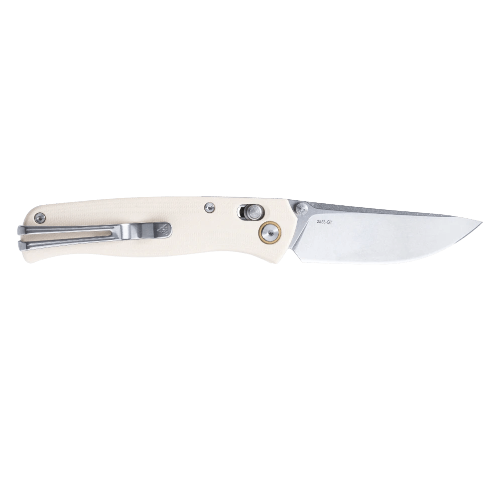 SRM Ambi Lock EDC pocket knife Medal 255L-GT | White G10 Handle
