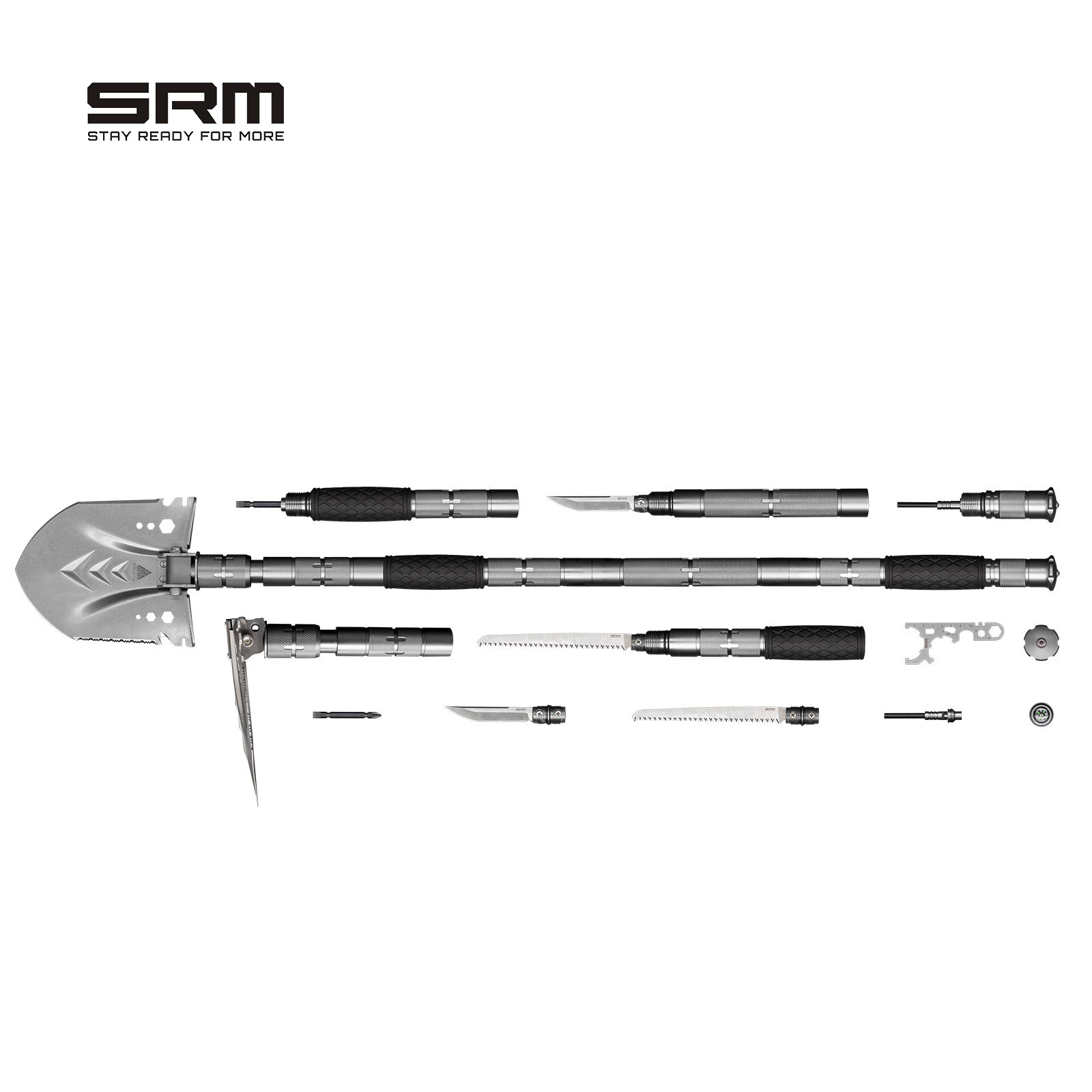 SRM STAY READY FOR MORE Multi-Purpose Shovel & Hoe