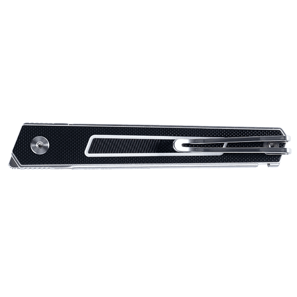 SRM liner lock knife 125L-GB | Sandvik 12C27 blade and black G10 handle