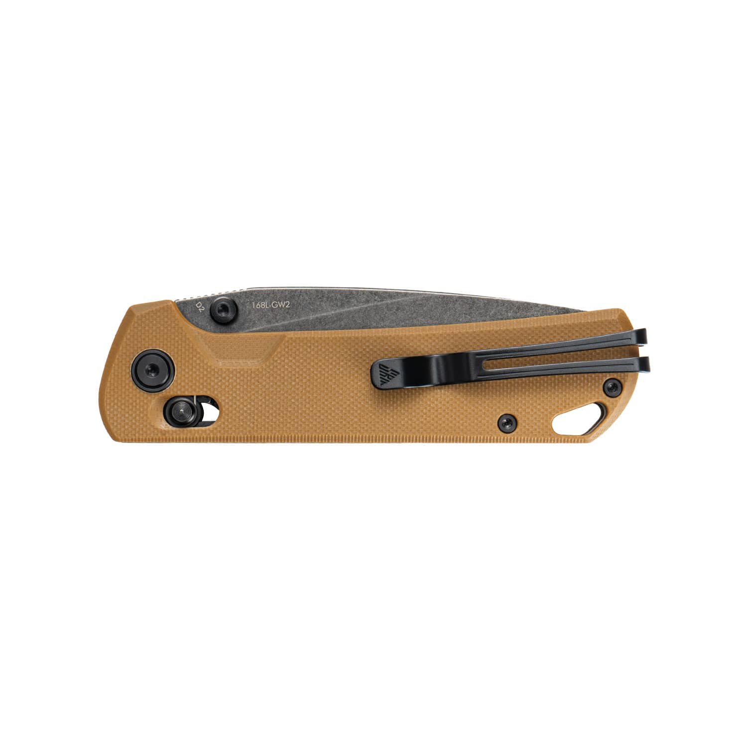 SRM EDC pocket knife 168L-GW2 | D2 blade steel and tan G10 handle