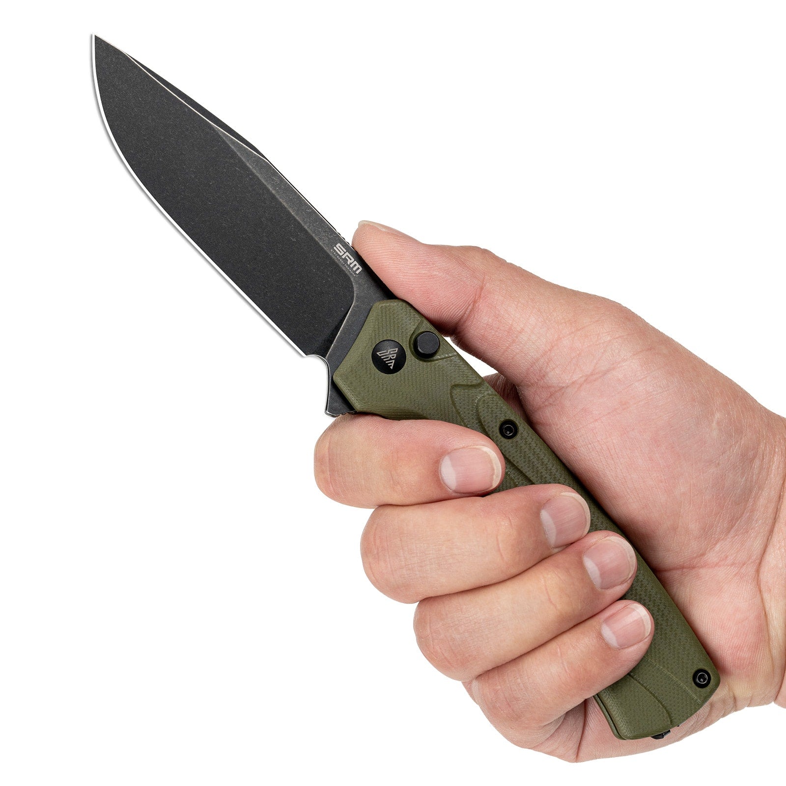 SRM tactical pocket knife 221X-GP - 14C28N steel blade and G10 handle