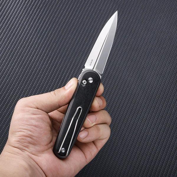 EDC pocket knife 251M-GB - Invisible flipper dagger knife - SRM Knives