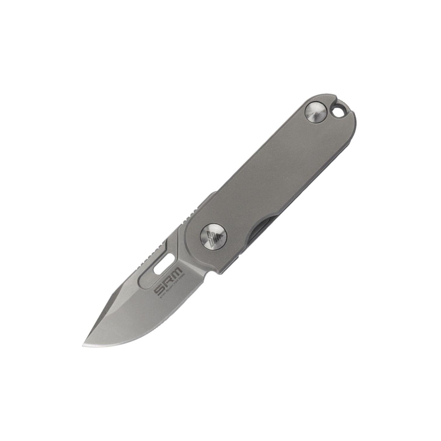 EDC tiny knife 418S( 12C27 blade, TC4 Titanium handle) - SRM Knives
