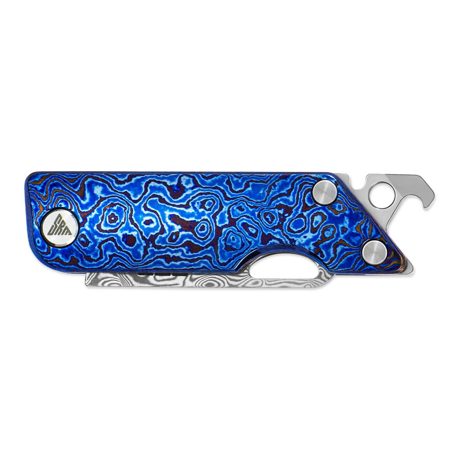 Side view of SRM 6435-TL EDC collectible knife handle