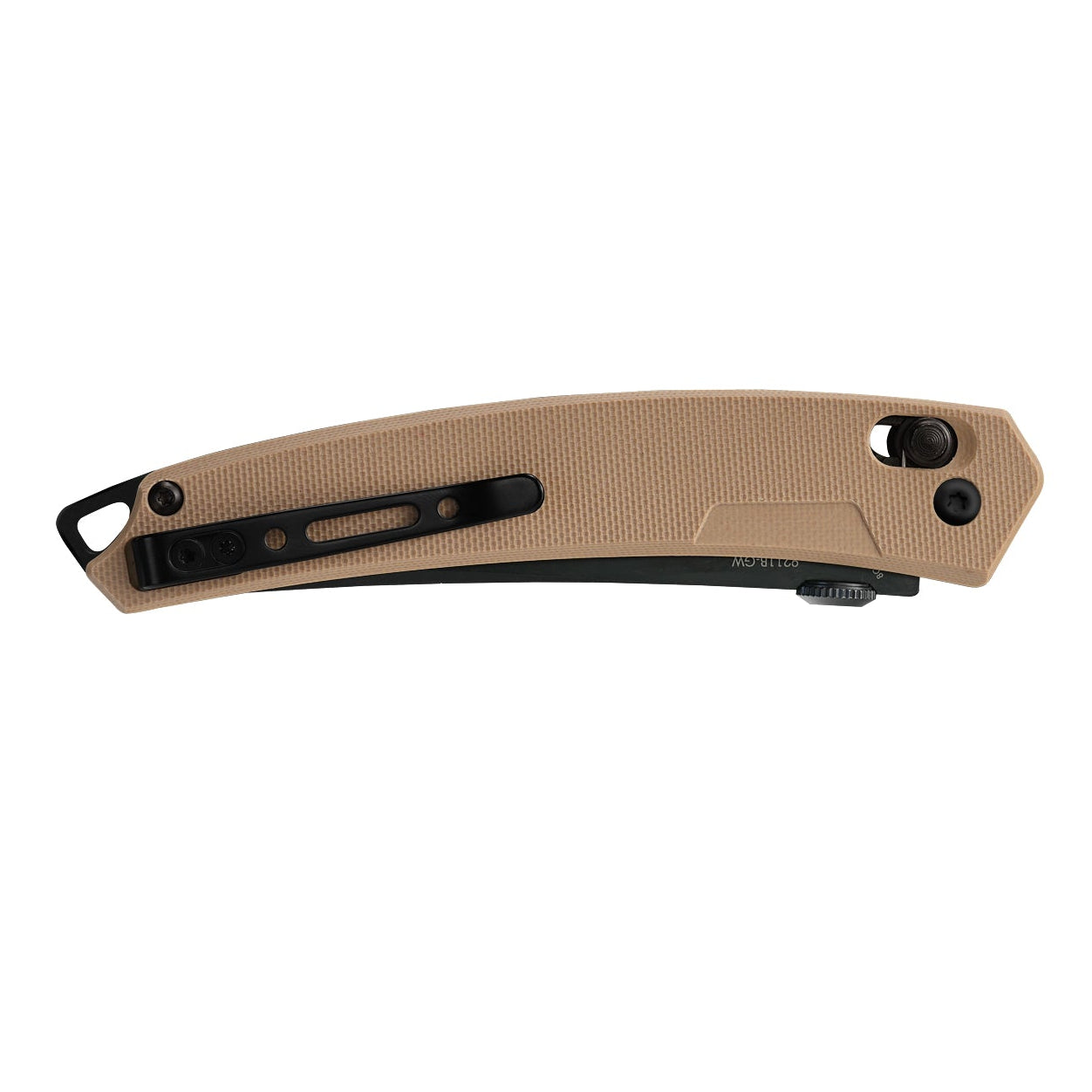 Close-up of SRM 9211B-GW tactical pocket knife handle