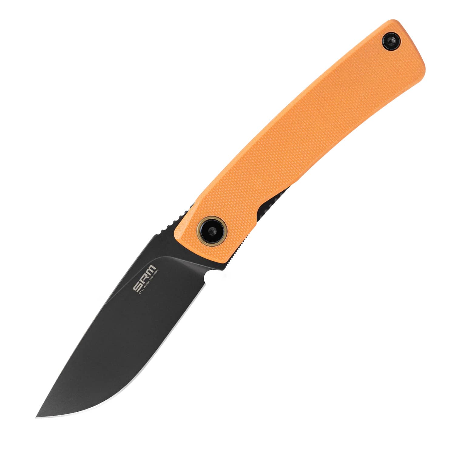 SRM EDC liner lock knife Air 105M-GJ | 14C28N blade and orange G10 handle