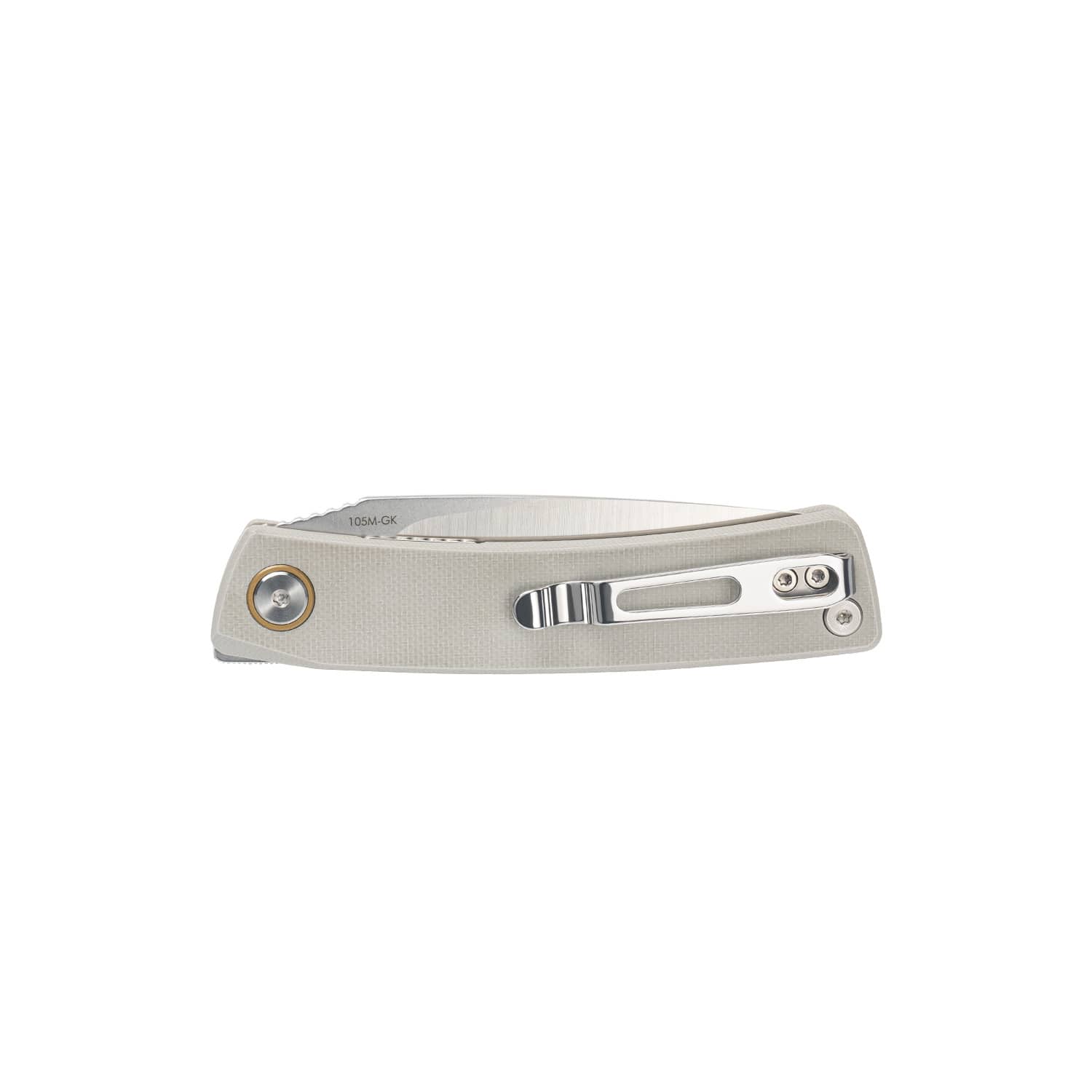 SRM EDC liner lock knife Air 105M-GK | 14C28N blade and grey G10 handle