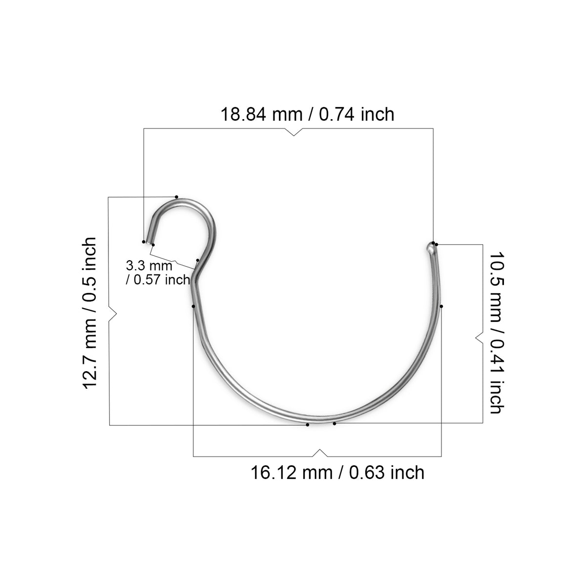 SRM Ambi lock EDC knife Omega spring dimension chart