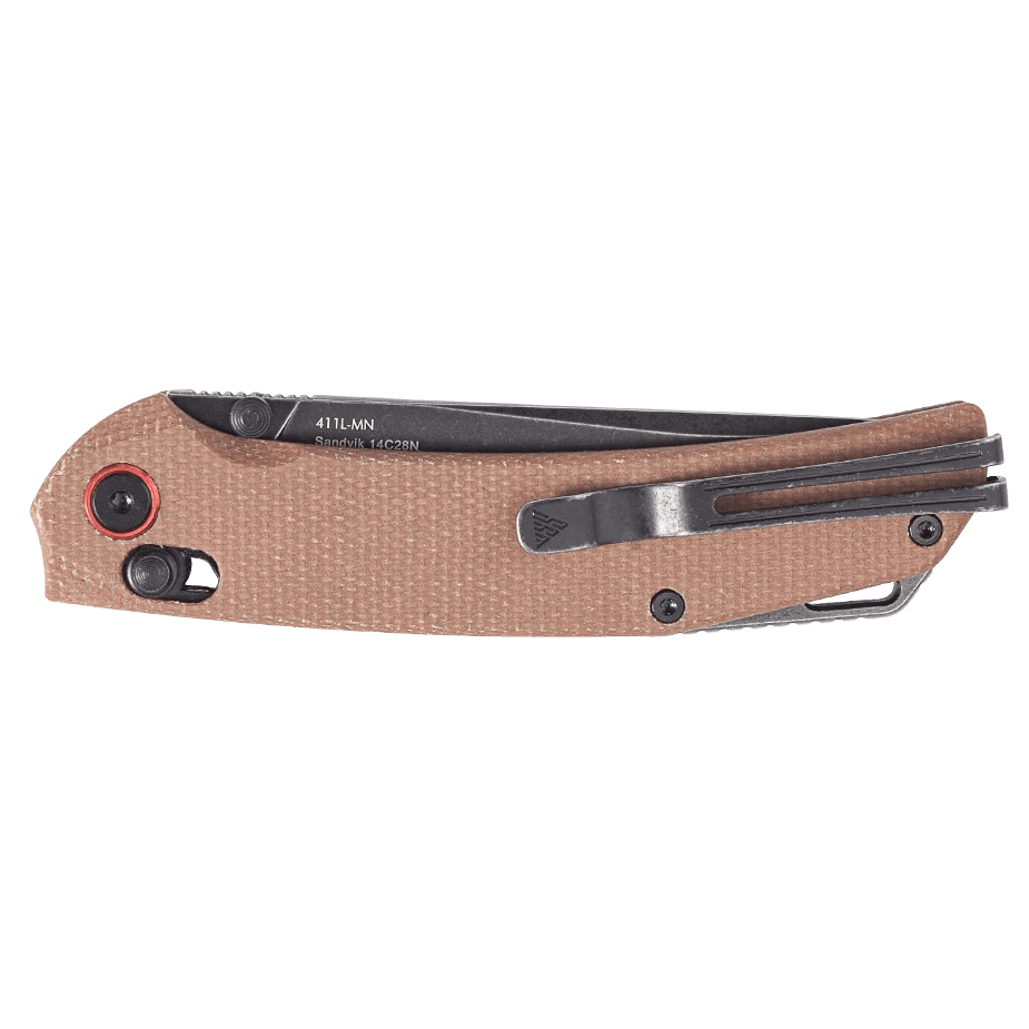 SRM EDC knife Asika 411L-MN | 14C28N steel blade, Micarta handle