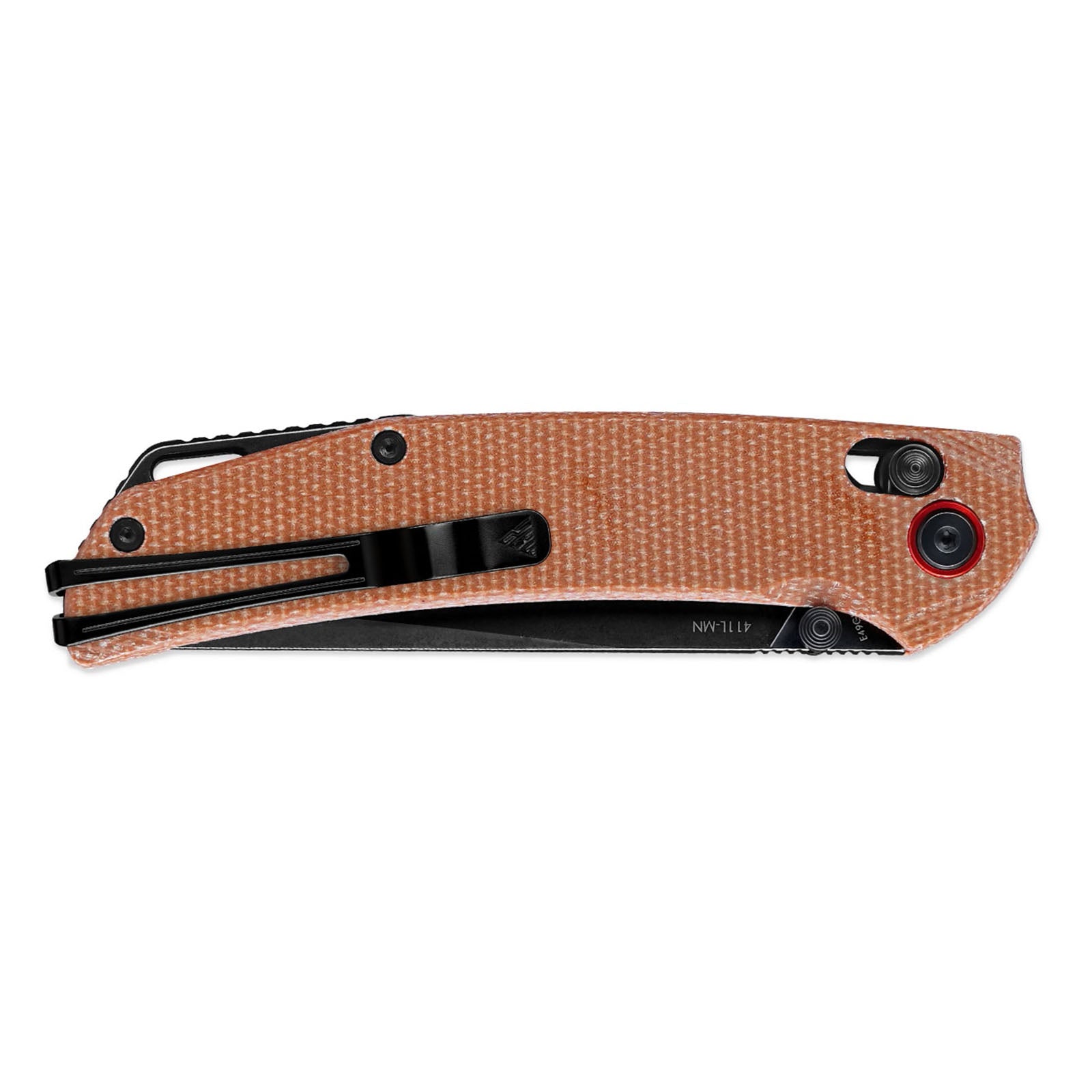 Close-up of SRM Asika 411L-MN EDC outdoor knife handle