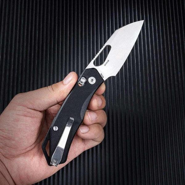 SRM EDC hunting knife Cub 261M-GB | 154CM steel blade, black G10 handle
