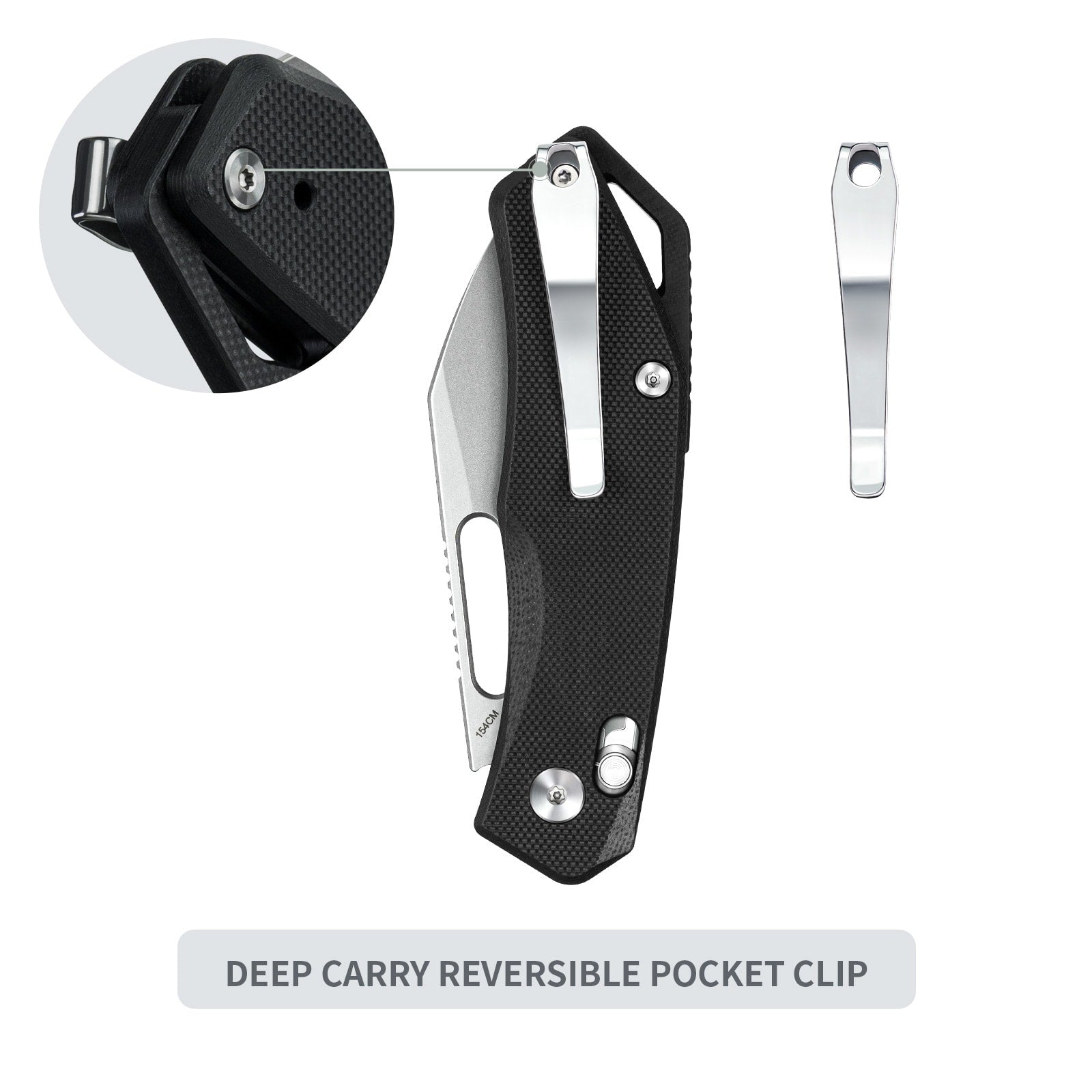 フライハイト中古品　51cm特大羽釜 Folding hunting knife Cub 261M-GB | Wharncliffe blade and G10 Handle