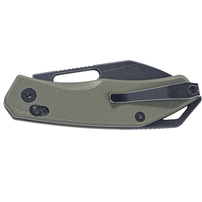 SRM EDC hunting knife Cub 261M-GP | 154CM steel blade, OD green G10 handle