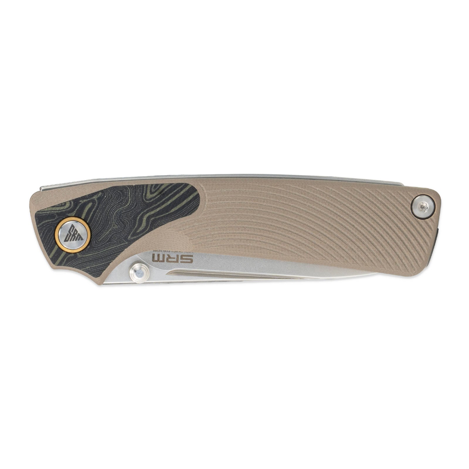 Side view of SRM Dome 106M-GW slip joint knife handle