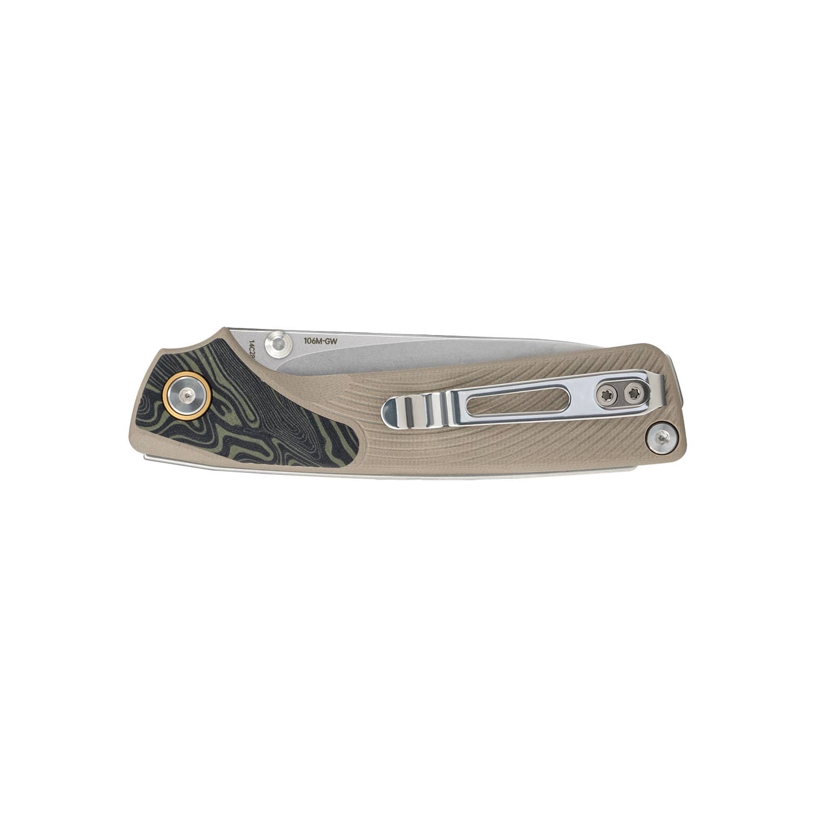 SRM EDC slip joint knife Dome 106M-GW | 14C28N steel blade and G10 handle