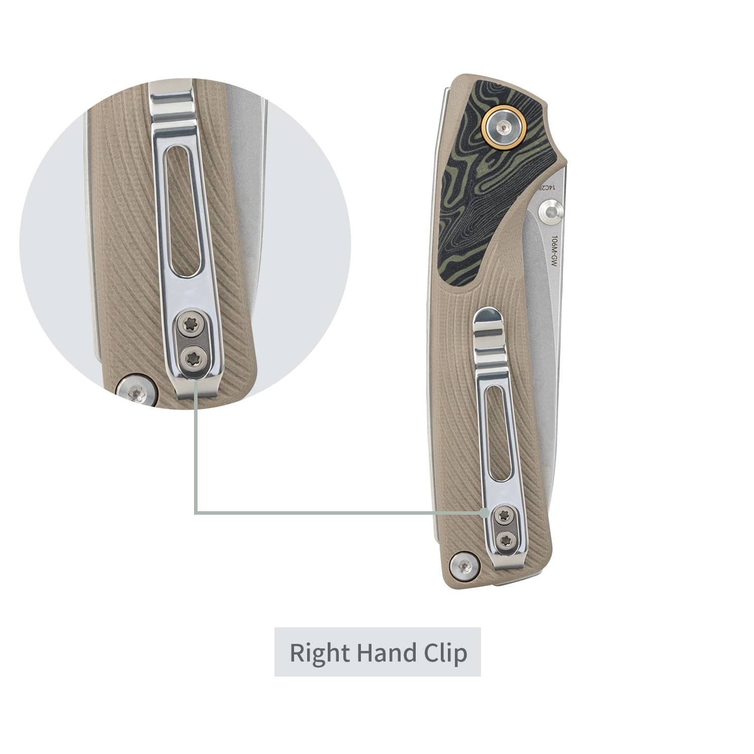 SRM slip joint knife Dome 106M-GW - Lightweight small pocket knife