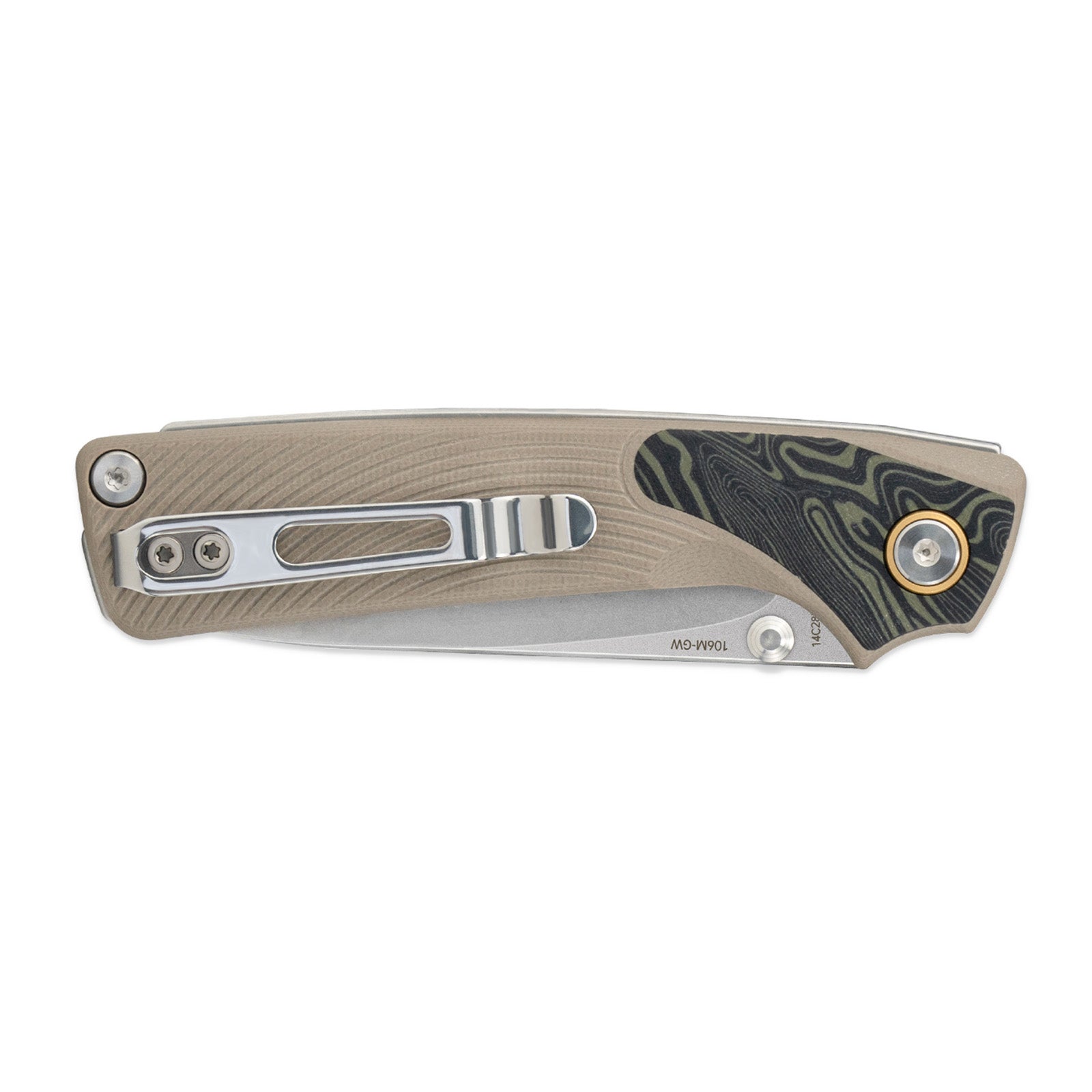SRM Dome 106M-GW (2.99" 14C28N Blade, G10 Handle)