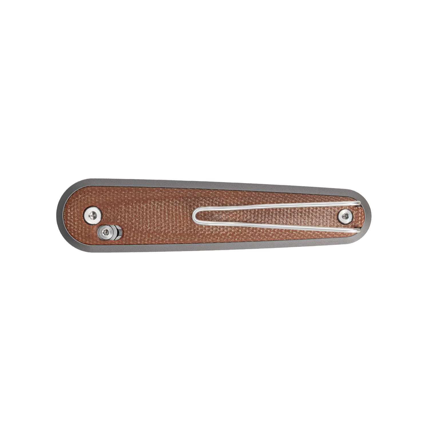 SRM EDC pocket knife 251MB-MN | N690 dagger blade and brown Micarta handle