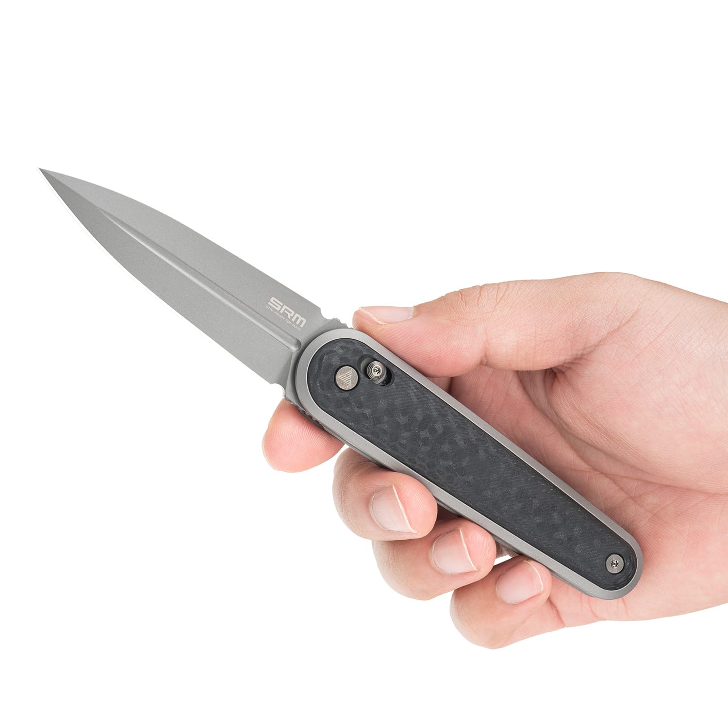 SRM dagger pocket knife 251MB-GB | N690 blade and black G10 handle