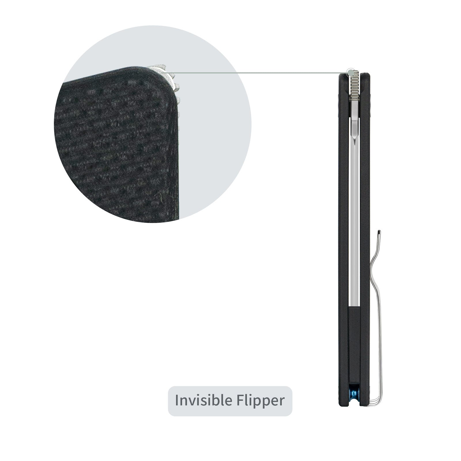 Image showcase SRM Gent 401L-GB EDC knife invisible flipper - allows for one-handed smooth deployment