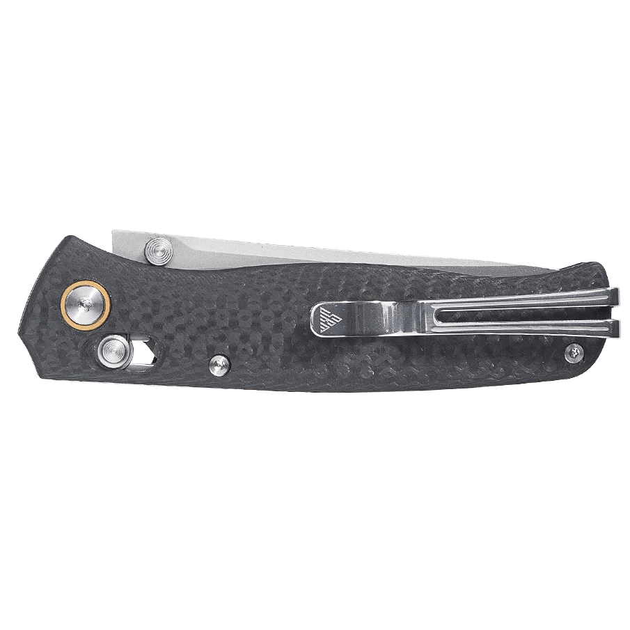 EDC pocket knife Medal 255L-CB2 - Laminated 140Cr steel blade and carbon-fiber handle - SRM Knives