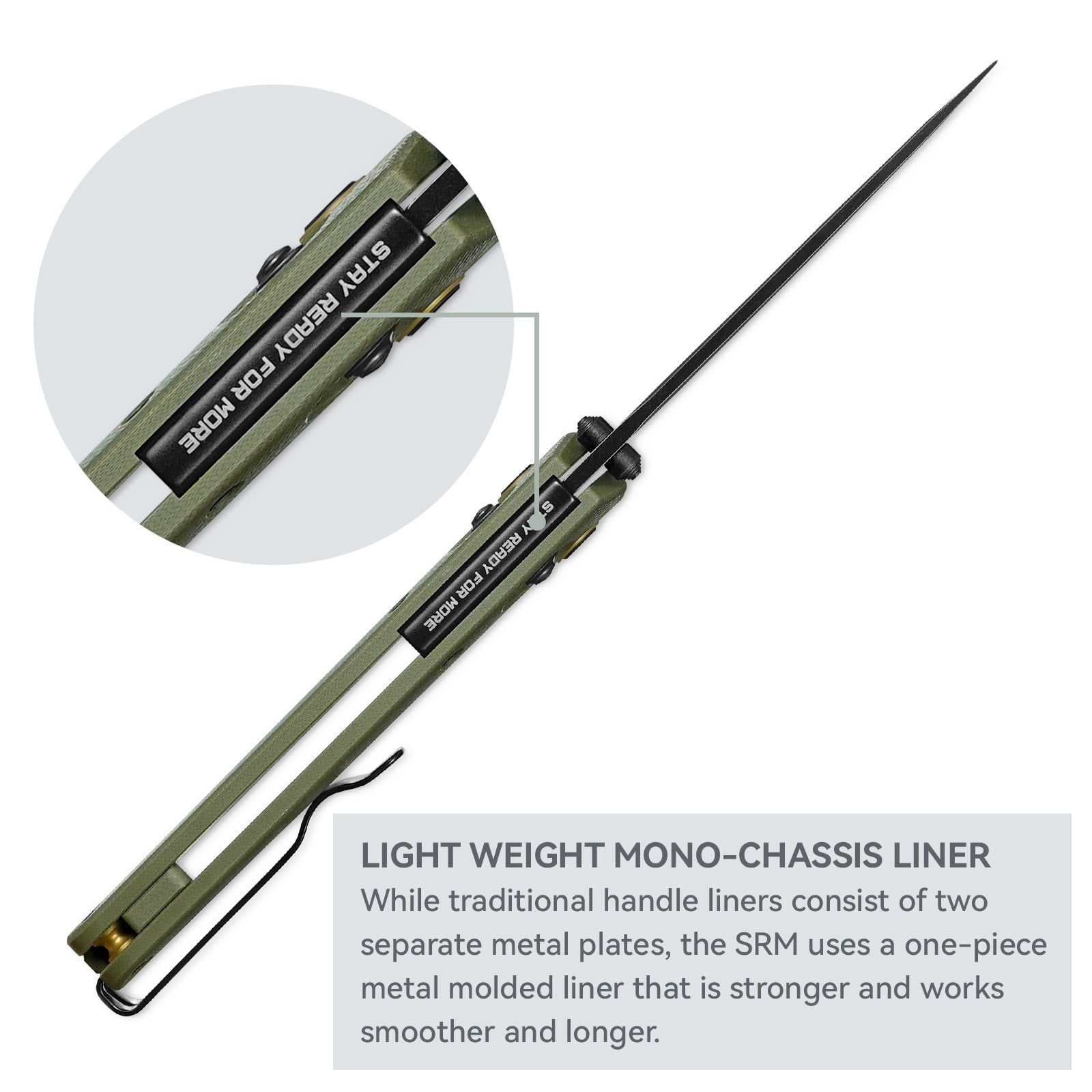 SRM Medal 255L-GP2 (3.2” 10Cr Blade, G10 Handle)
