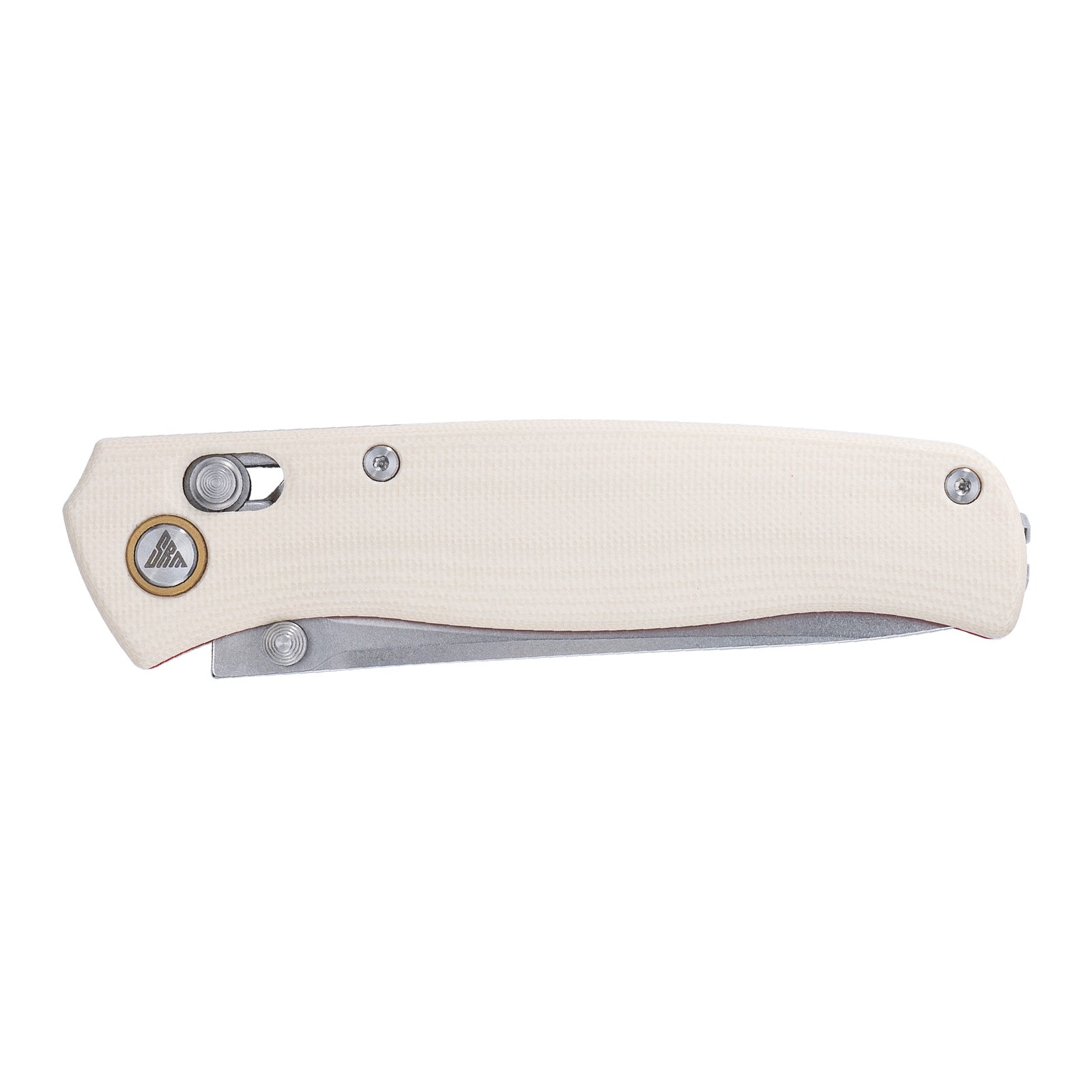 SRM Medal 255L-GT2 EDC Pocket Knife | Ivory G10 handle outdoor knife
