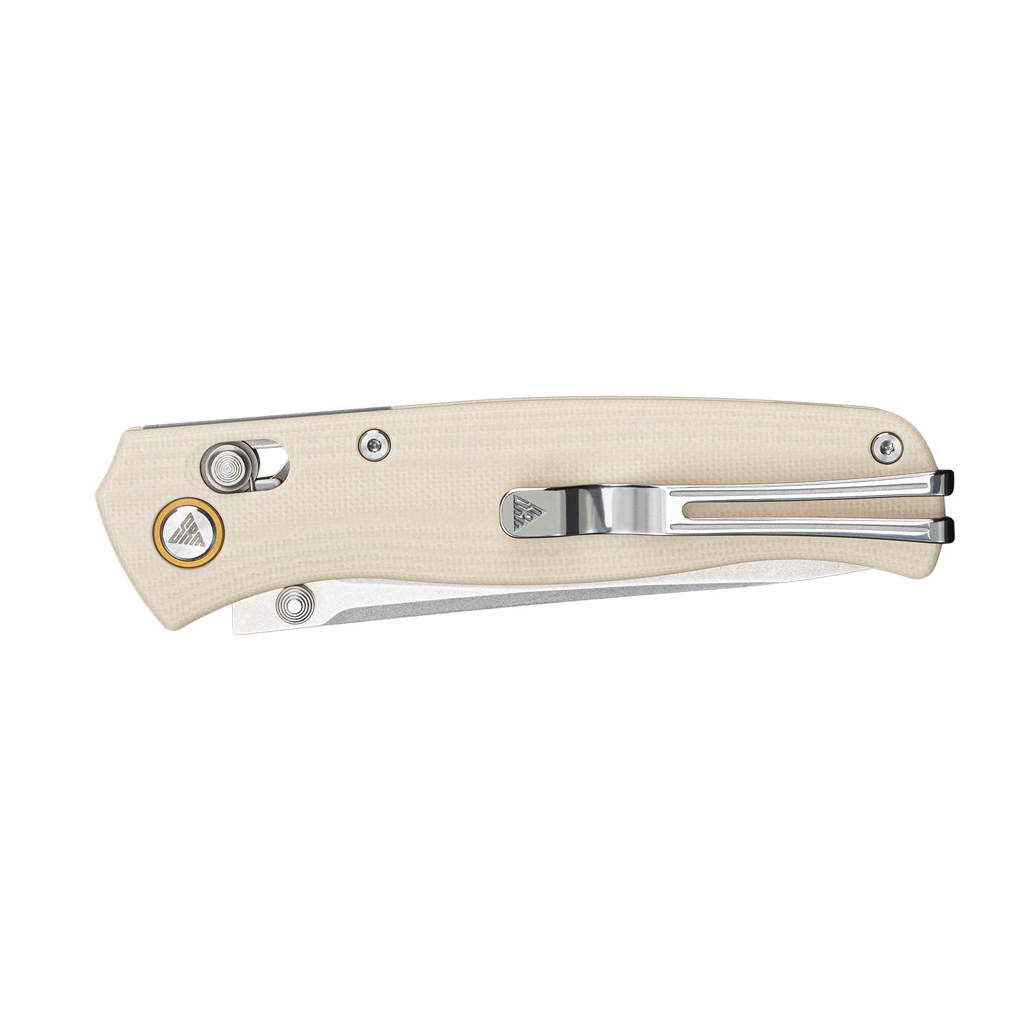 SRM Medal 255L-GT EDC Pocket Knife | Ivory G10 handle outdoor knife