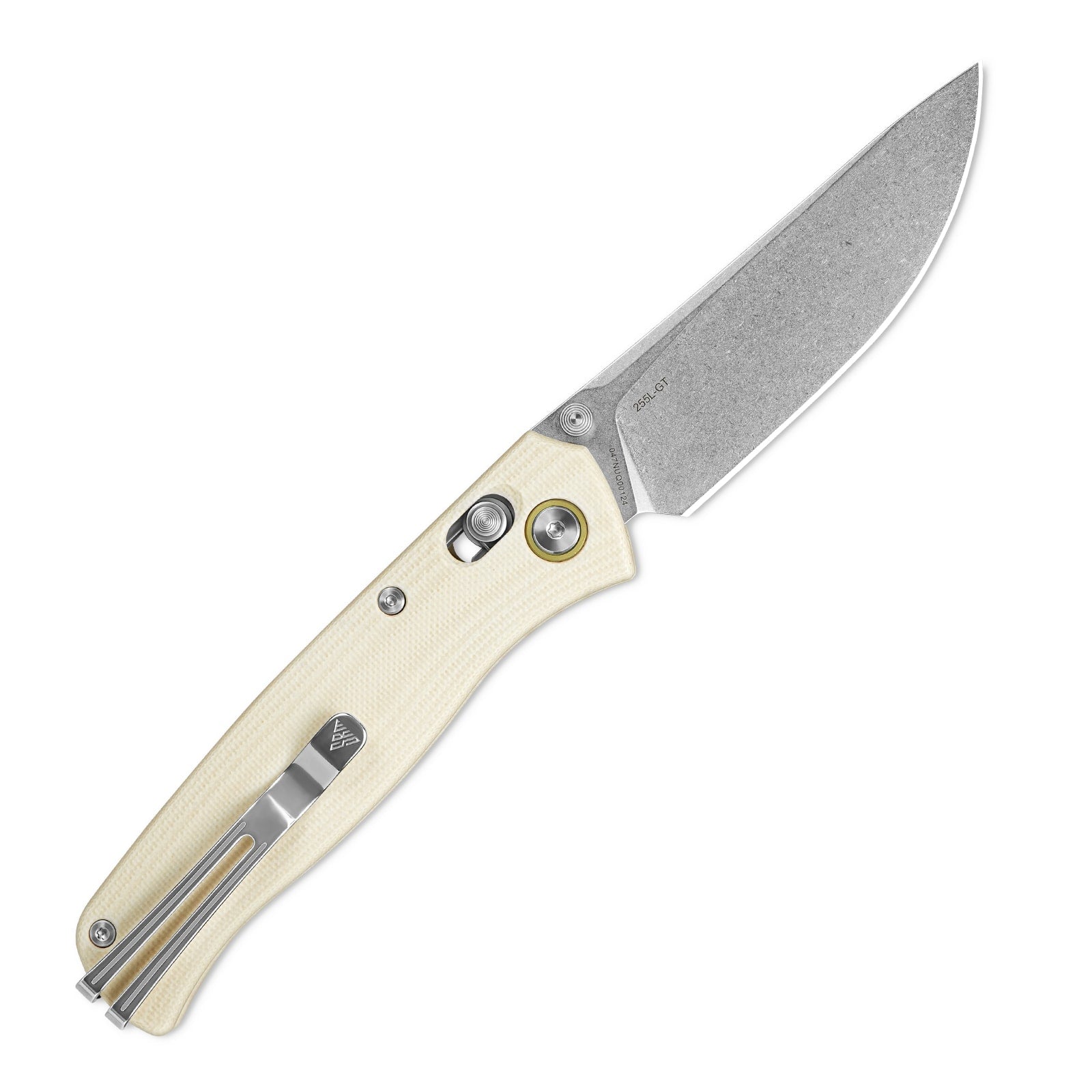SRM Ambi Lock EDC pocket knife Medal 255L-GT | White G10 Handle