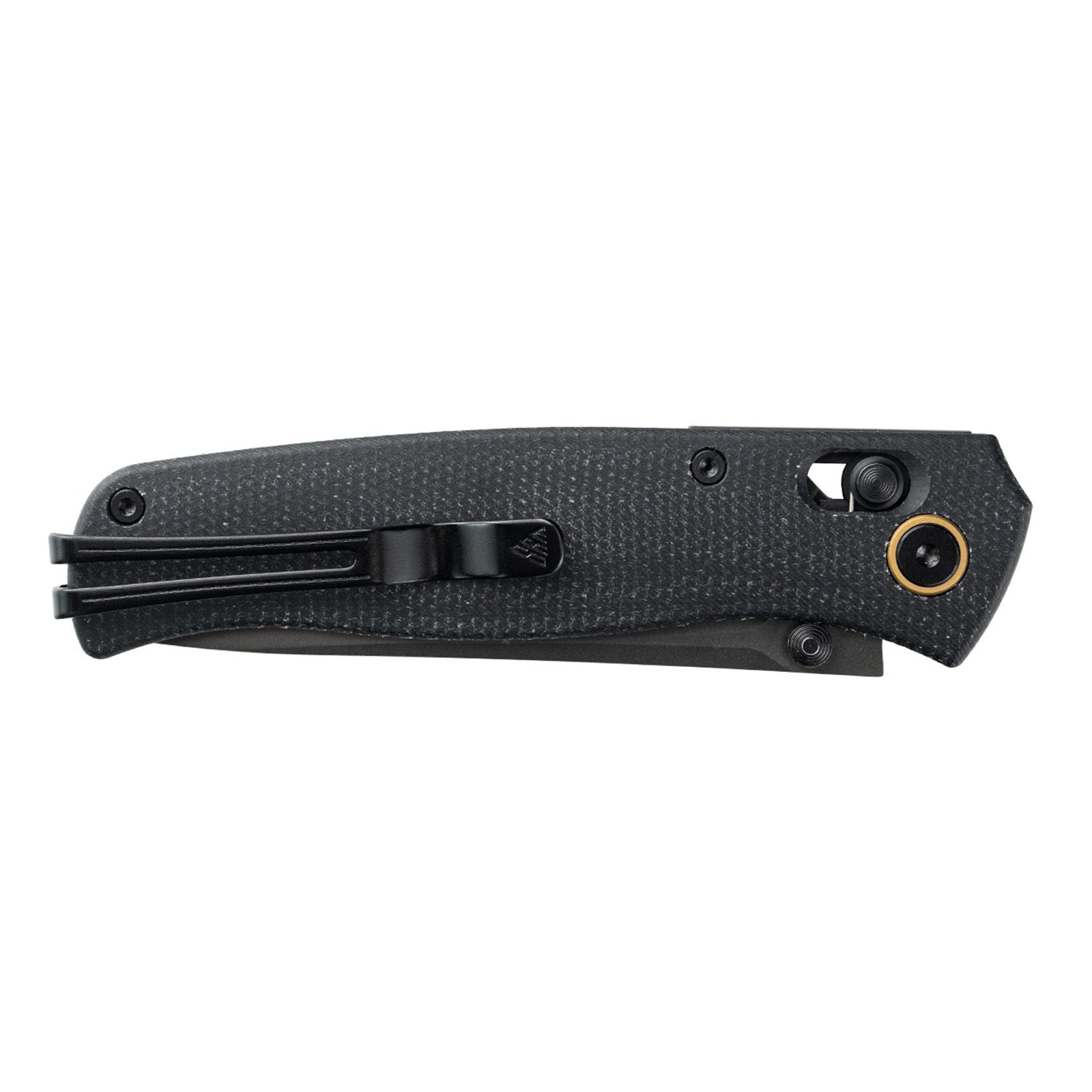 Close-up of SRM Medal 255L-MB3 EDC pocket knife handle