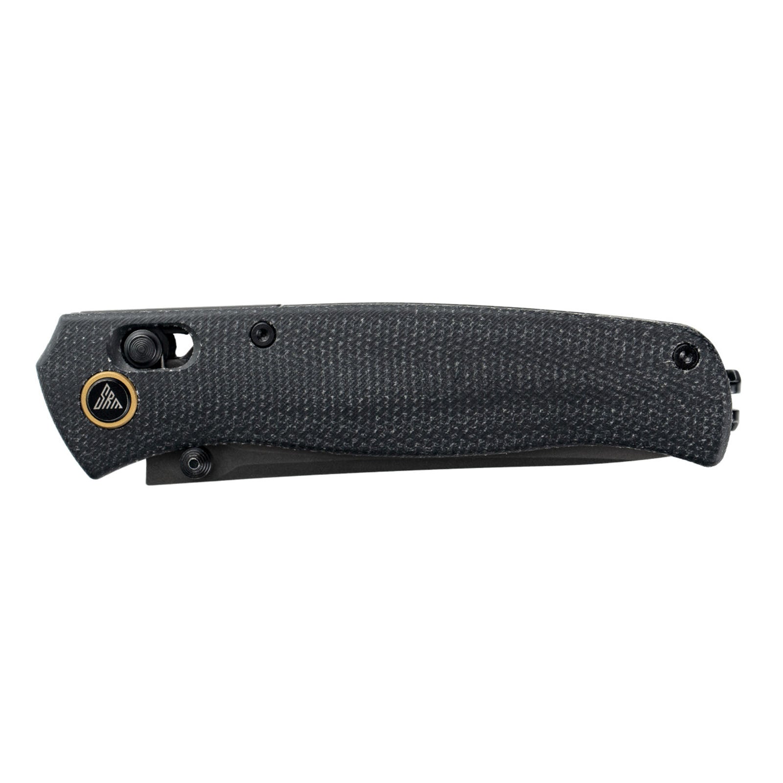 Side view of SRM Medal 255L-MB3 EDC pocket knife handle