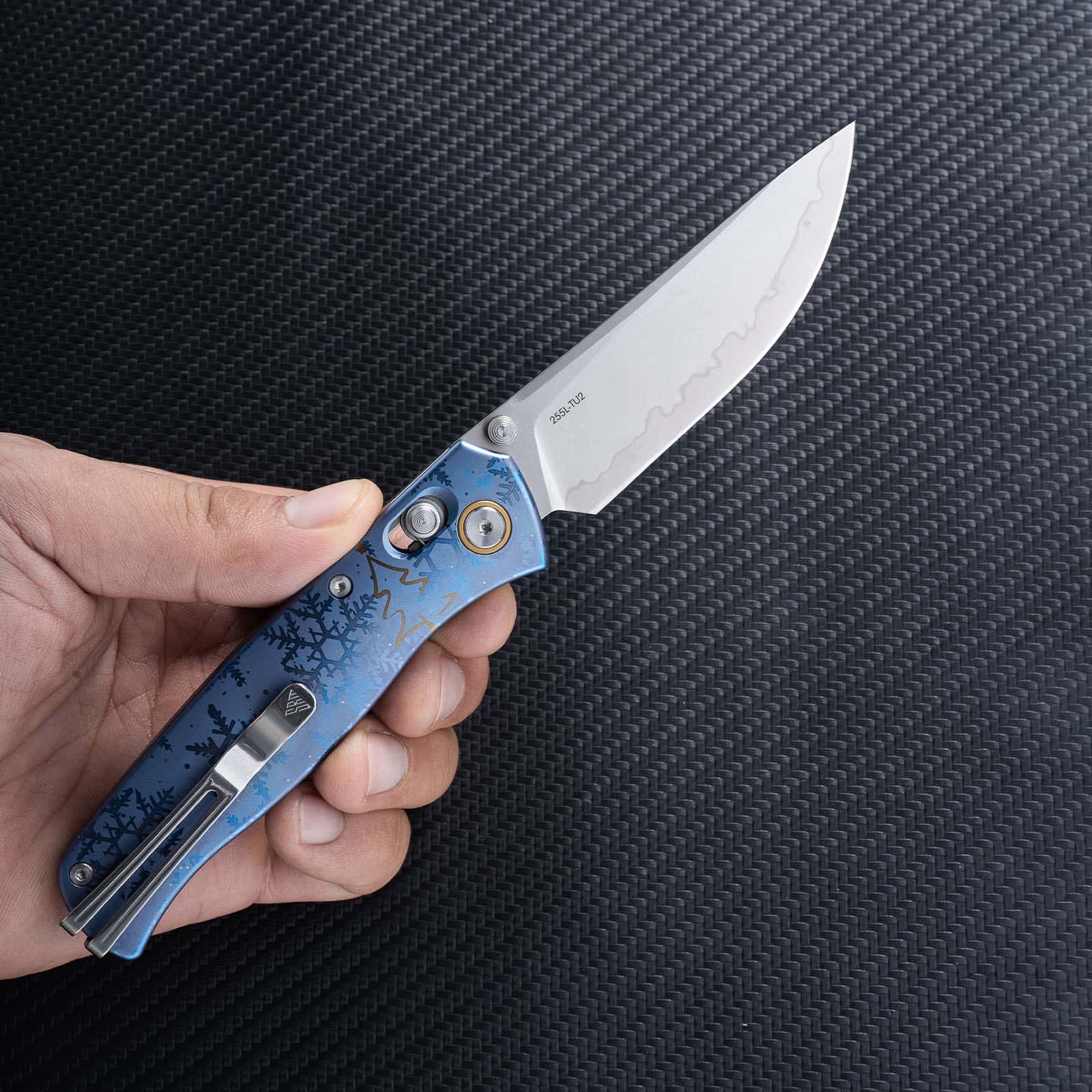 EDC pocket knife Medal 255L-TU2 - Laminated 140Cr steel blade - SRM Knives