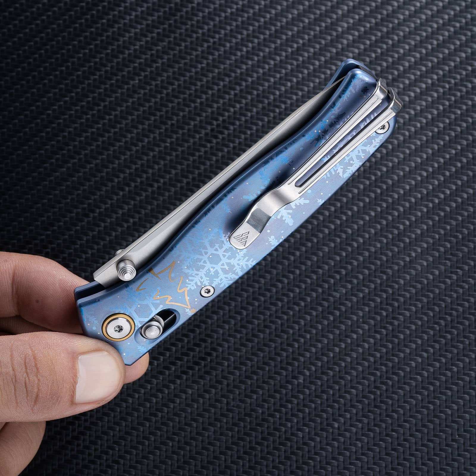 SRM EDC pocket knife Medal 255L-TU2 | 3.2” Laminated 140Cr Steel Blade
