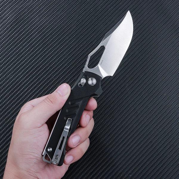 SRM Folding hunting knife 238X-GB | Outdoor knife with a two-side clip