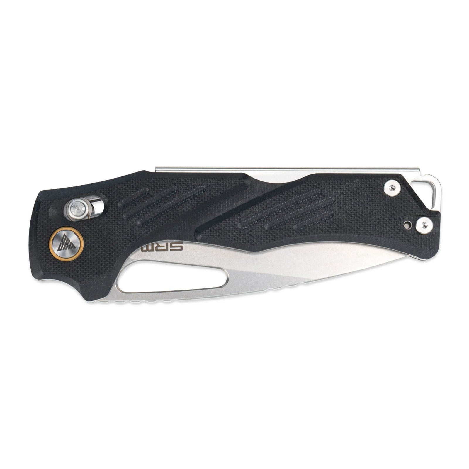 Side view of SRM Mirage 239X-GB folding hunting knife handle