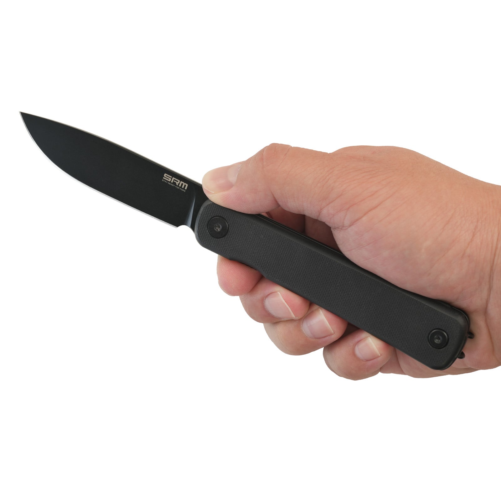 SRM EDC frame lock knife Palfrey 135L-GB | 14C28N steel blade and black G10 handle